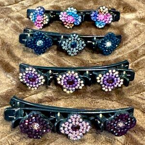 Unbranded Floral Hair Clips set of 4